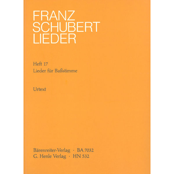 Songs for Bass, Franz Schubert - Voice and Piano
