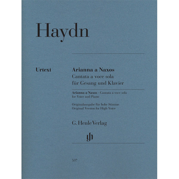 Arianna a Naxos, Cantata a voce sola  for Voice and Piano Hob. XXVIb:2, Joseph Haydn - Voice and Piano