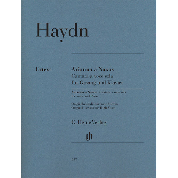 Arianna a Naxos, Cantata a voce sola  for Voice and Piano Hob. XXVIb:2, Joseph Haydn - Voice and Piano