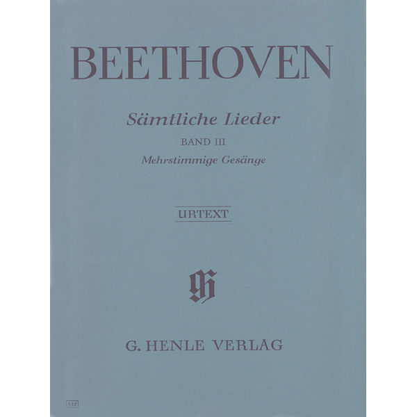 Complete Songs for Voice and Piano, Volume III (Songs for several voices with Piano, partly for choir), Ludwig van Beethoven - Voice and Piano