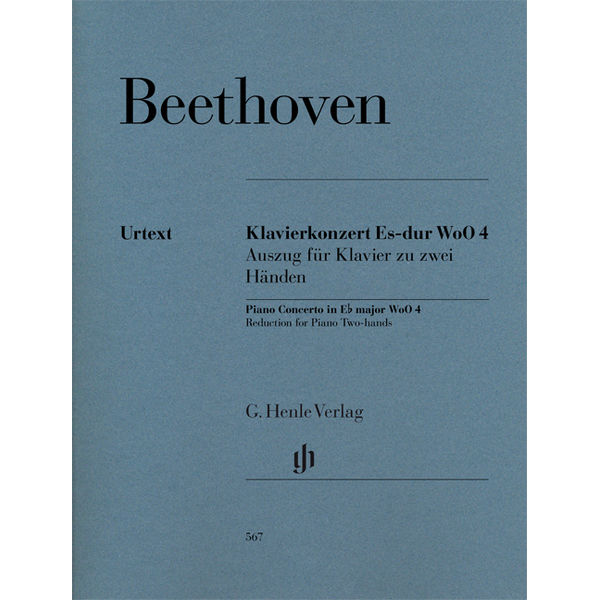 Piano Concerto in E flat major WoO 4 (Reduction for Piano Two-hands) , Ludwig van Beethoven - Piano solo