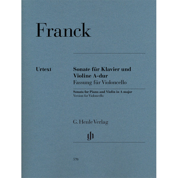 Sonata for Piano and Violin in A major (Version for Violoncello) , Cesar Franck - Violoncello and Piano
