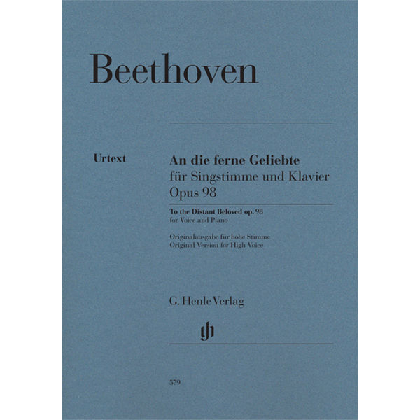 An die ferne Geliebte op. 98 (Original Version for High Voice), Ludwig van Beethoven - Voice and Piano