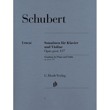 Sonatinas for Piano and Violin op. post. 137, Franz Schubert. Violin and Piano