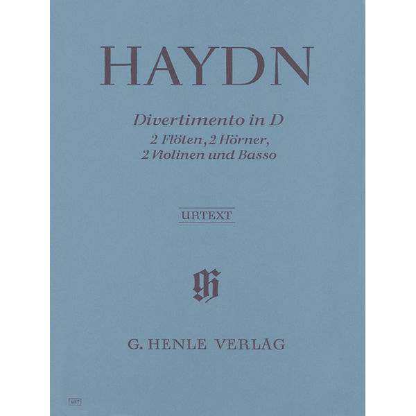 Divertimento D major Hob. II:8 for 2 Flutes, 2 Horns, 2 Violins and Basso Continuo, Joseph Haydn - Chamber Music with Wind Instruments