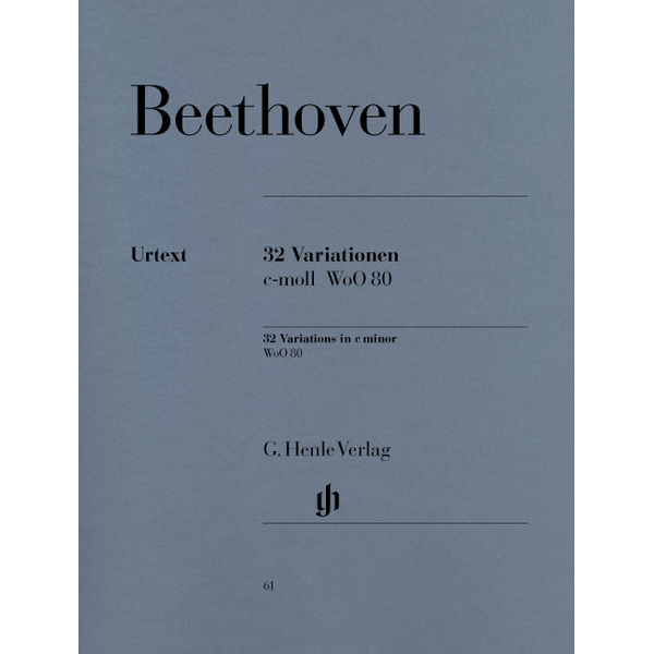 32 Variations c minor WoO 80, Ludwig van Beethoven - Piano solo