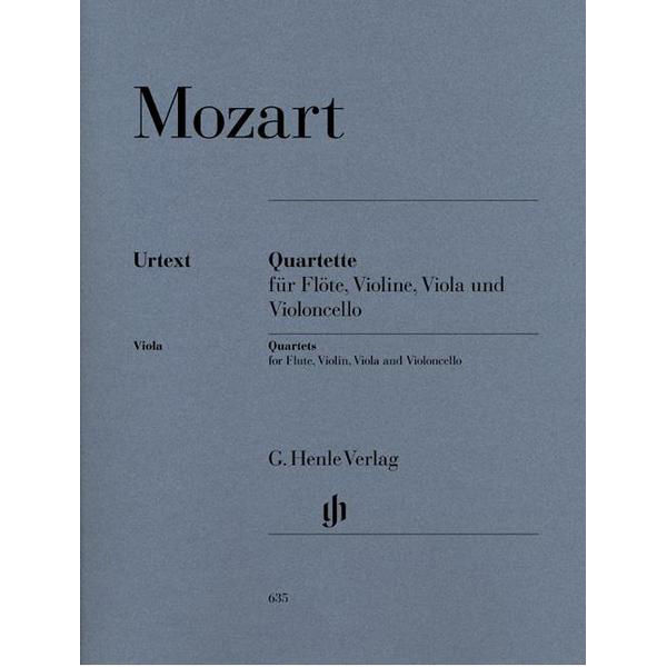 Flute Quartets for Flute, Violin, Viola and Violoncello, Wolfgang Amadeus Mozart - Chamber Music with Wind Instruments