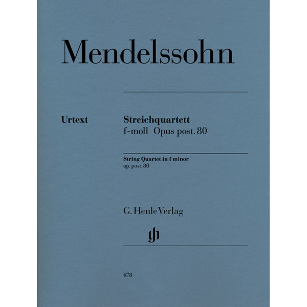 String Quartet f minor op. post. 80, Mendelssohn  Felix Bartholdy - String Quartet