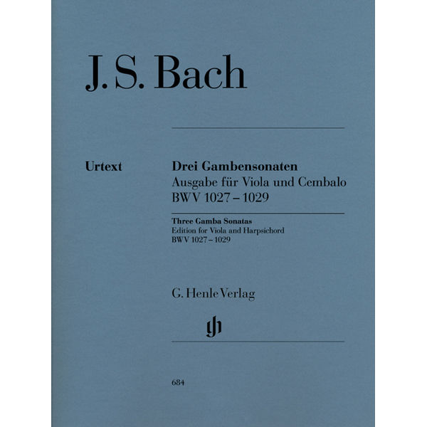 Sonatas for Viola da Gamba and Harpsichord BWV 1027-1029, Johann Sebastian Bach - Viola and Piano