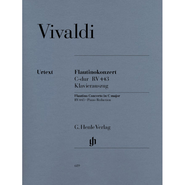 Concerto for Flautino (Recorder/Flute) and Orchestra C major op. 44, 11 RV 443, Antonio Vivaldi - Flute and Piano