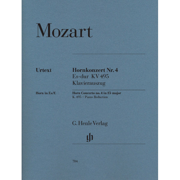 Concerto for Horn and Orchestra No. 4 E flat major K. 495, Wolfgang Amadeus Mozart - Horn and Piano
