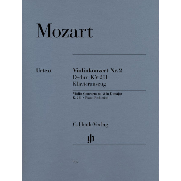 Violin Concerto no. 2 D major K. 211, Wolfgang Amadeus Mozart - Violin and Piano