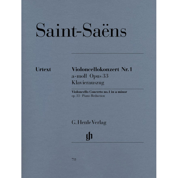 Concerto for Violoncello and Orchestra No. 1 a minor op. 33, Camille Saint-Saens - Violoncello and Piano