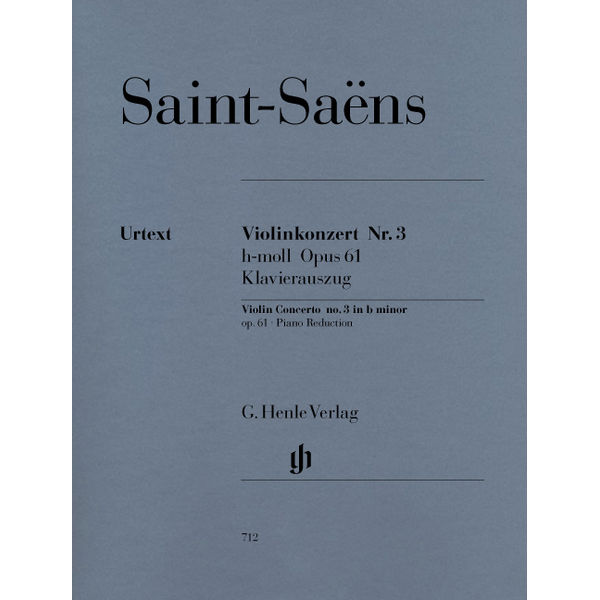 Concerto for Violin and Orchestra No. 3 b minor op. 61, Camille Saint-Saens - Violin and Piano