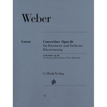 Concertino op. 26 for Clarinet and Orchestra, Carl Maria von Weber. Clarinet and Piano