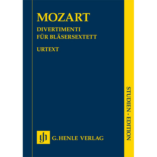 Divertimenti for Wind Sextett, Wolfgang Amadeus Mozart - 2 Oboes, 2 Horns, 2 Bassoons