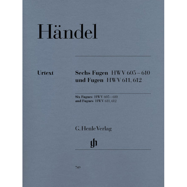 Six Fugues HWV 605-610 and Fugues HWV 611, 612, Georg Friedrich Handel - Piano solo