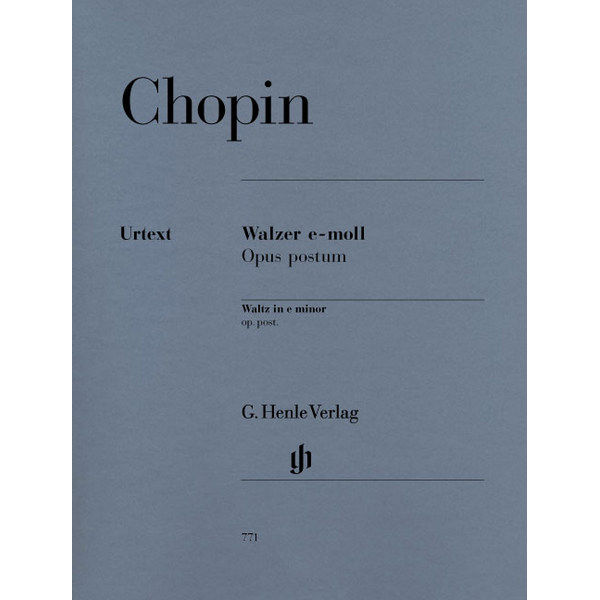 Waltz e minor op. post., Frederic Chopin - Piano solo