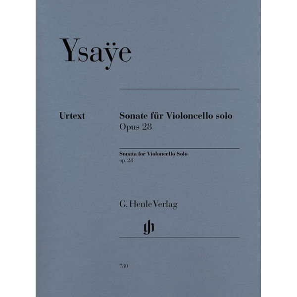 Sonata for Violoncello solo op. 28, Ysaÿ Eugene e - Violoncello solo