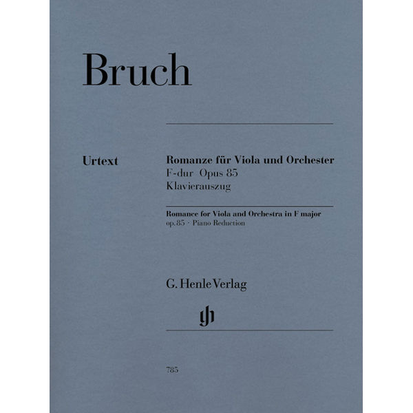 Romance for Viola and Orchestra in F major op. 85 (Piano reduction) , Max Bruch - Viola and Piano