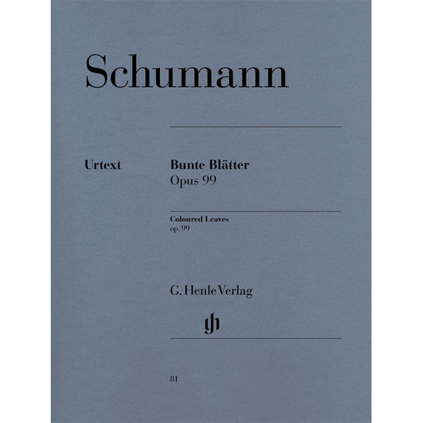 Coloured Leaves (Bunte Blatter) op. 99, Robert Schumann - Piano solo
