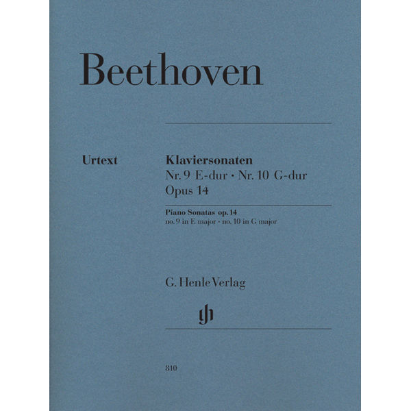 Piano Sonatas No. 9 in E major op. 14,1 and No. 10 in G major op. 14,2, Ludwig van Beethoven - Piano solo