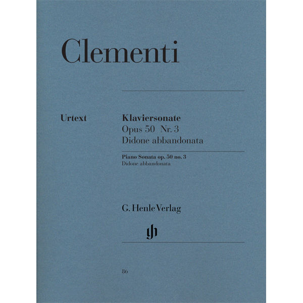 Piano Sonata Didone abbandonata, Scena Tragica g minor op. 50,3, Muzio Clementi - Piano solo