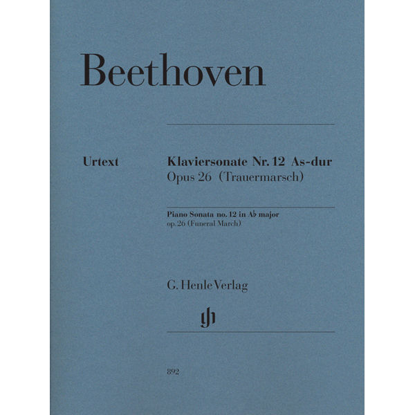 Piano Sonata no. 12 in A flat major op. 26, Ludwig van Beethoven - Piano solo