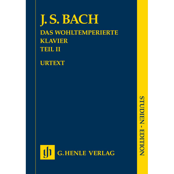 The Well-Tempered Clavier Part II without fingering, Johann Sebastian Bach - Piano solo, Study Score