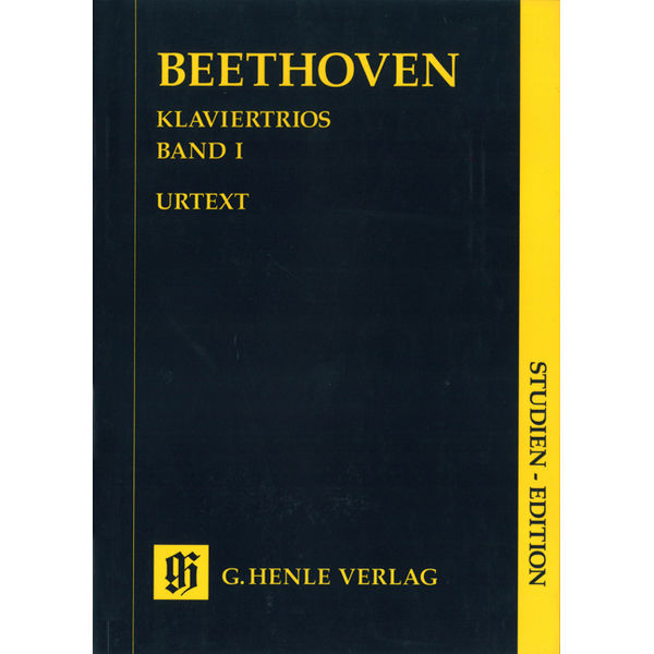 Piano Trios, Volume I, Ludwig van Beethoven - Piano Trio, Study Score