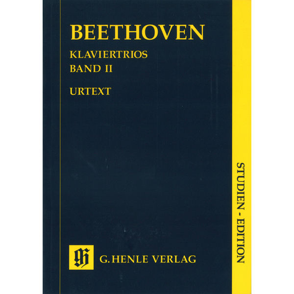 Piano Trios, Volume II, Ludwig van Beethoven - Piano Trio, Study Score