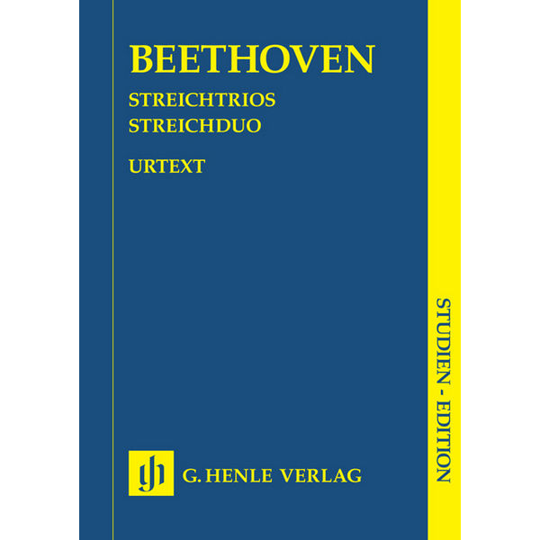 String Trios op. 3, 8 and 9 and String Duo WoO 32, Ludwig van Beethoven - String Duo, String Trio, Study Score