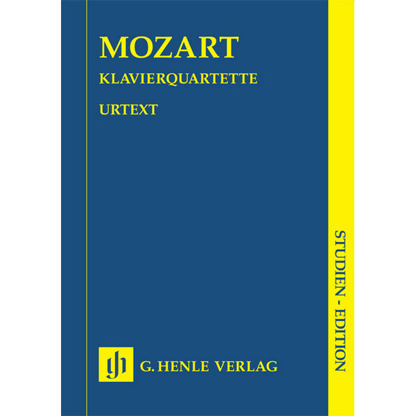 Piano Quartets, Wolfgang Amadeus Mozart - Piano Quartet, Study Score