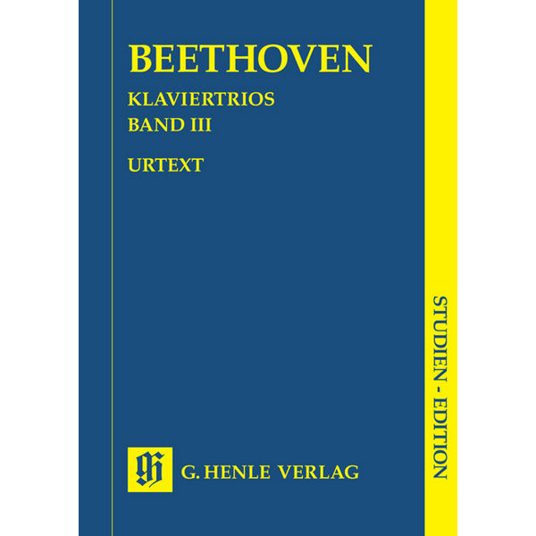 Piano Trios, Volume III, Ludwig van Beethoven - Piano Trio, Study Score