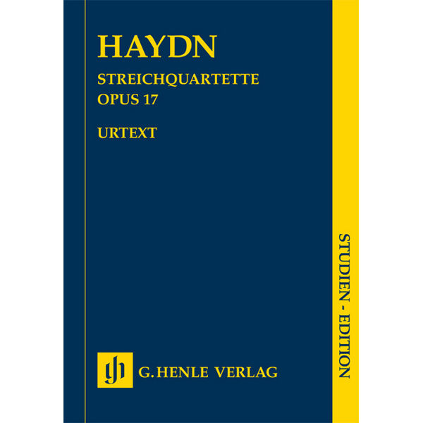 String Quartets Book III op. 17, Joseph Haydn - String Quartet, Study Score