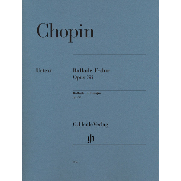 Ballade in F major op. 38, Frederic Chopin - Piano solo