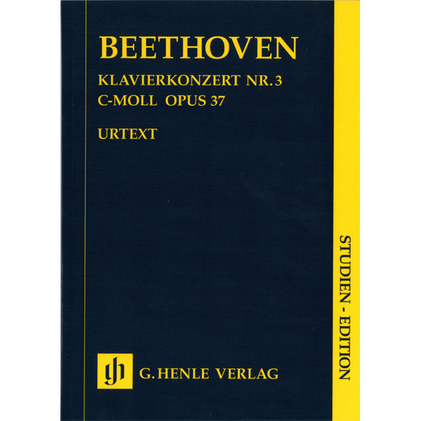 Concerto for Piano and Orchestra No. 3 c minor op. 37, Ludwig van Beethoven - Two Pianos, 4-hands, Study Score