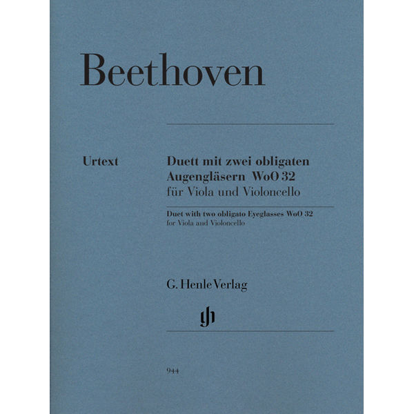 Duet with two obligato Eyeglasses WoO 32, Ludwig van  Beethoven - Viola and Violoncello