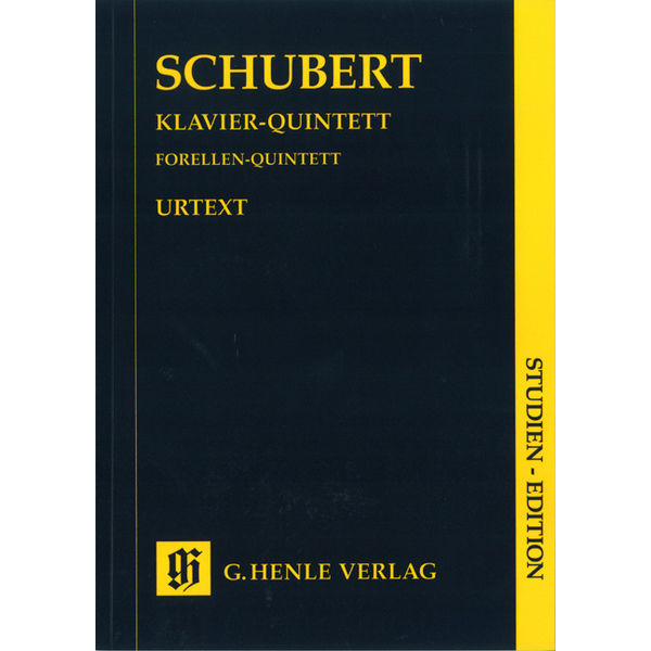 Quintet A major op. post. 114 D 667 for Piano, Violin, Viola, Violoncello and Double Bass [Trout Quintet], Franz Schubert - Piano Quintet, Study Score