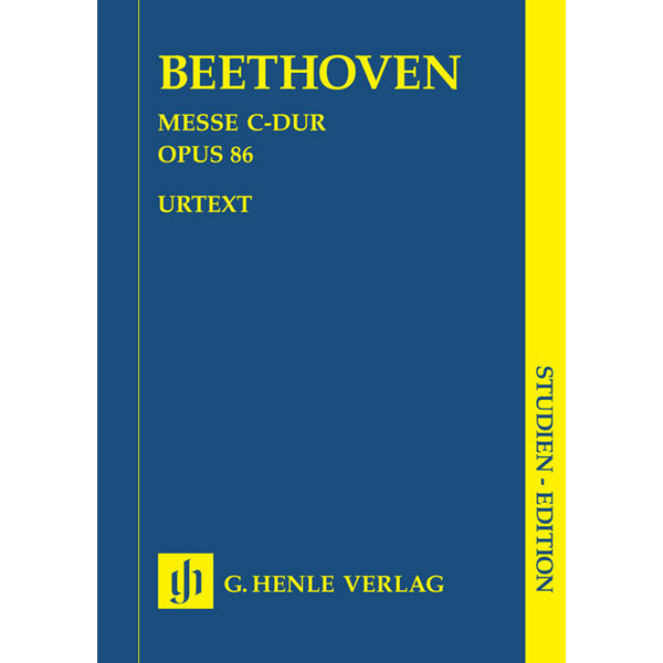 Missa C major op. 86, Ludwig van Beethoven - Chorus and Orchestra, Study Score