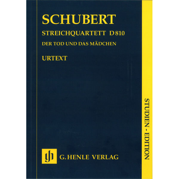 String Quartet The Death and the Maiden d minor D 810, Franz Schubert - String Quartet, Study Score