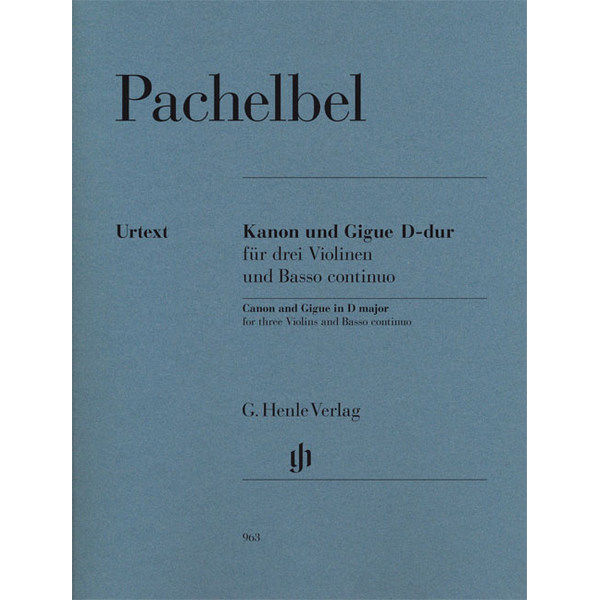 Canon and Gigue in D major for three Violins and Basso continuo, Johann Pachelbel - Three Violins and Basso continuo