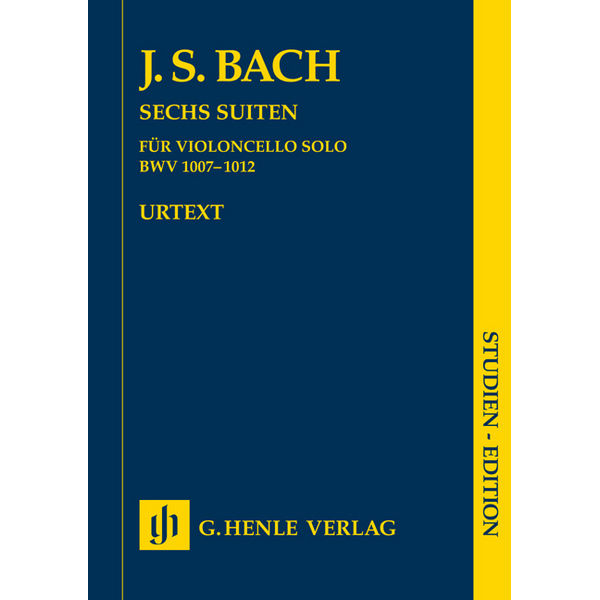 Six Suites for Violoncello Solo BWV 1007 1012, Johann Sebastian Bach - Violoncello, Study Score