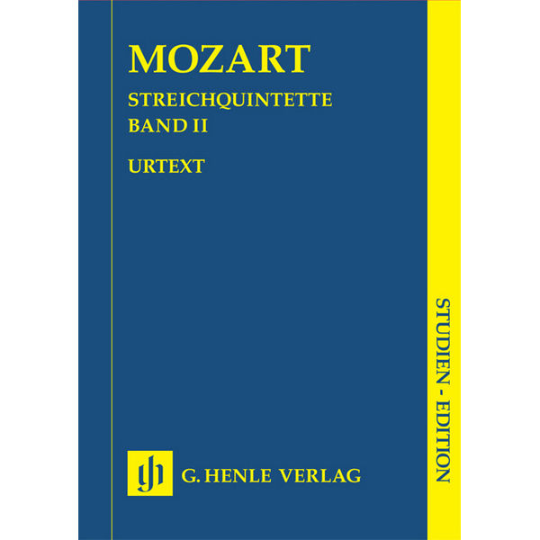 String Quintets Volume II, Wolfgang Amadeus Mozart - 2 Violins, 2 Violas, Violoncello, Study Score