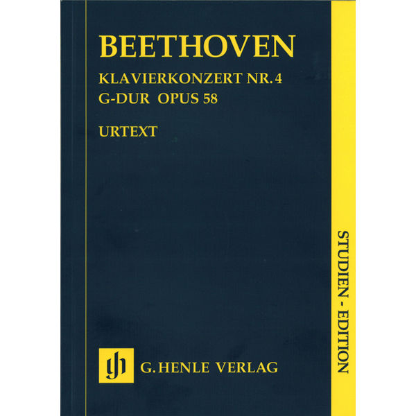 Concerto for Piano and Orchestra No. 4 G major op. 58, Ludwig van Beethoven - Two Pianos, 4-hands, Study Score