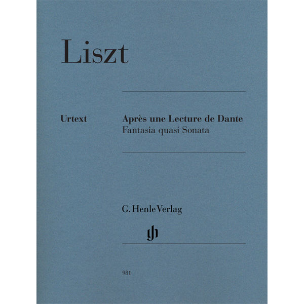 Apres une Lecture de Dante Fantasia quasi Sonata, Franz Liszt - Piano solo