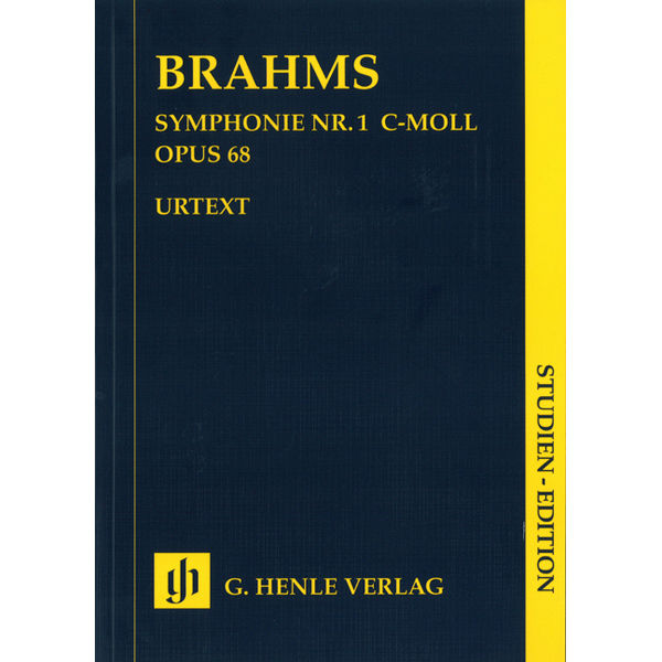 Symphony No. 1 c minor op. 68, Johannes Brahms - Orchestra, Study Score