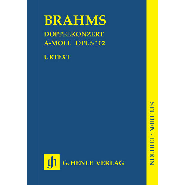 Double Concerto a minor op. 102, Johannes Brahms - Violine, Violoncello and Orchestra, Study Score