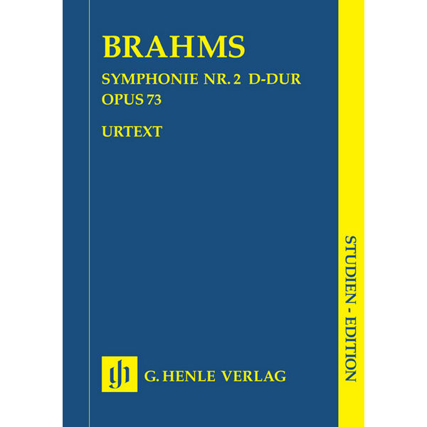 Symphony no. 2 D major op. 73, Johannes Brahms - Orchestra, Study Score