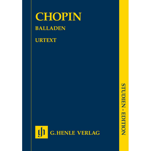 Ballades, Frederic Chopin - Piano solo, Study Score